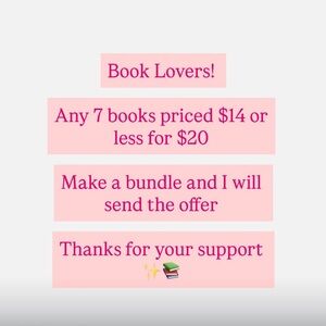 7 books for $20 - Book Lovers Bundle Offer
